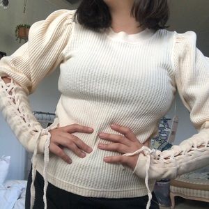 Free people cream sweater